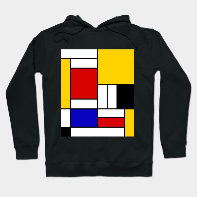 Mondrian Block Hoodie by SiSuSiSu